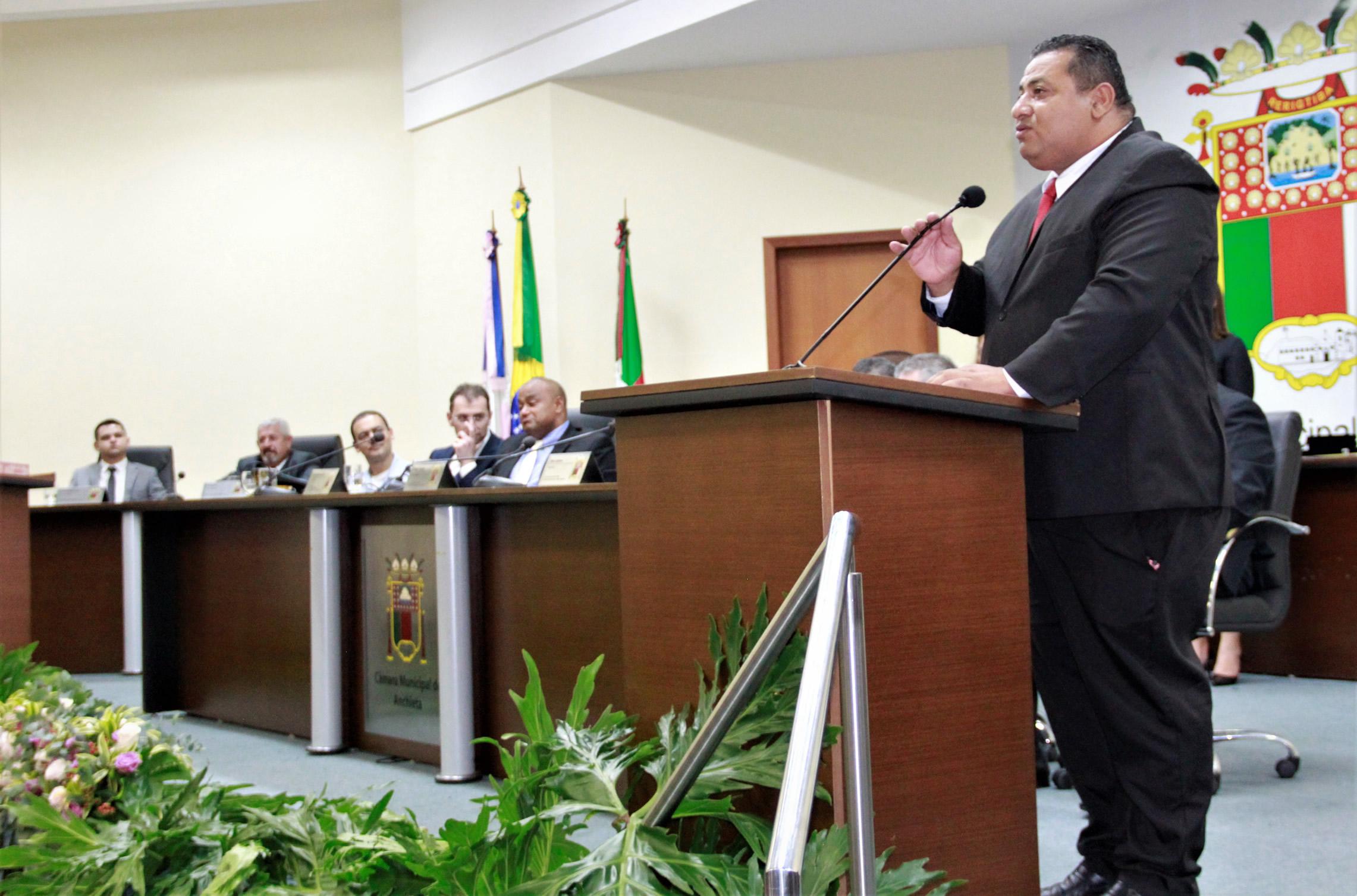 Presidente da Câmara de Anchieta, Cleber Pombo 