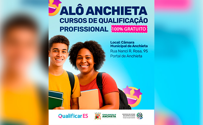 NOTÍCIA: Câmara de Anchieta recebe mais uma edição do Qualifica ES com cursos gratuitos para a população