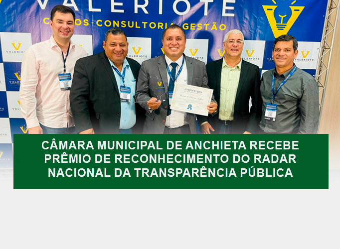 NOTÍCIA: Câmara Municipal de Anchieta Recebe Prêmio de...